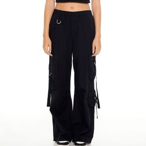 NWT BLACK UTILITY CARGO PANTS